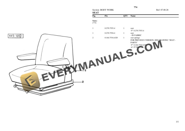 Lamborghini 774 Tractor Parts Catalog PDF-4