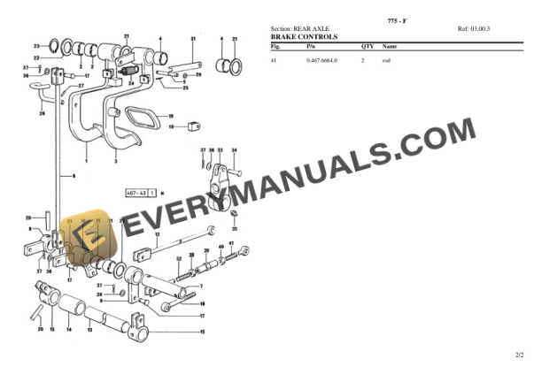 Lamborghini 775 - F Tractor Parts Catalog PDF-3