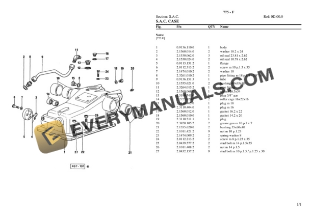 Lamborghini 775 - F Tractor Parts Catalog PDF-5