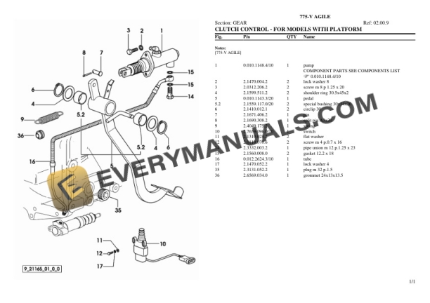 Lamborghini 775-V AGILE Tractor Parts Catalog PDF-2