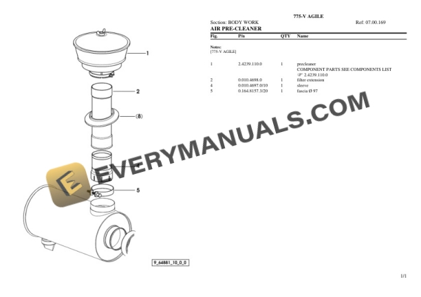 Lamborghini 775-V AGILE Tractor Parts Catalog PDF-4