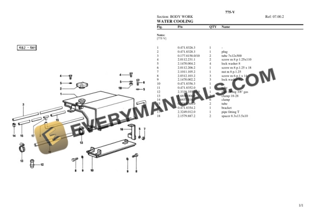 Lamborghini 775-V Tractor Parts Catalog PDF 6 Lamborghini 775-V Tractor Parts Catalog PDF-4