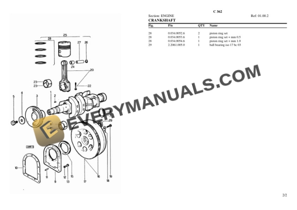 Lamborghini C 362 Tractor Parts Catalog PDF 4 Lamborghini C 362 Tractor Parts Catalog PDF-2