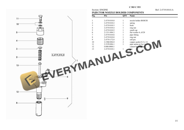 Lamborghini C 503 C 553 Tractor Parts Catalog PDF-3