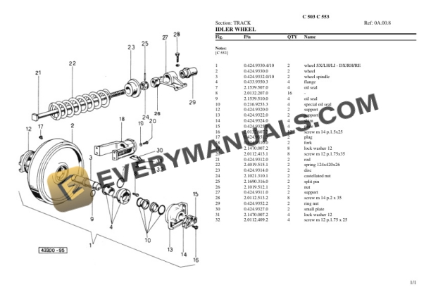 Lamborghini C 503 C 553 Tractor Parts Catalog PDF-5