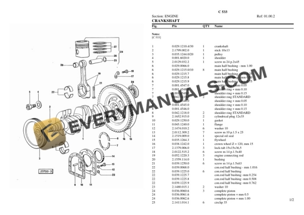 Lamborghini C 533 Tractor Parts Catalog PDF 4 Lamborghini C 533 Tractor Parts Catalog PDF-2
