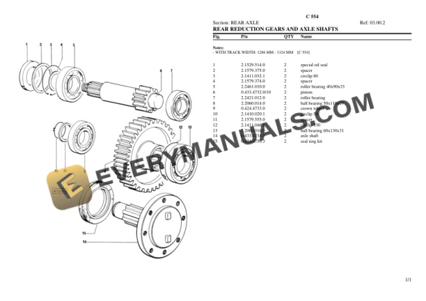 Lamborghini C 554 Tractor Parts Catalog PDF-3