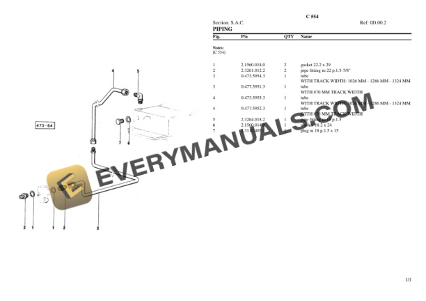 Lamborghini C 554 Tractor Parts Catalog PDF-5