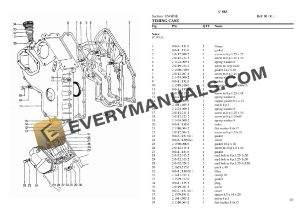 Lamborghini C 583 Tractor Parts Catalog PDF 4 Lamborghini C 583 Tractor Parts Catalog PDF-2