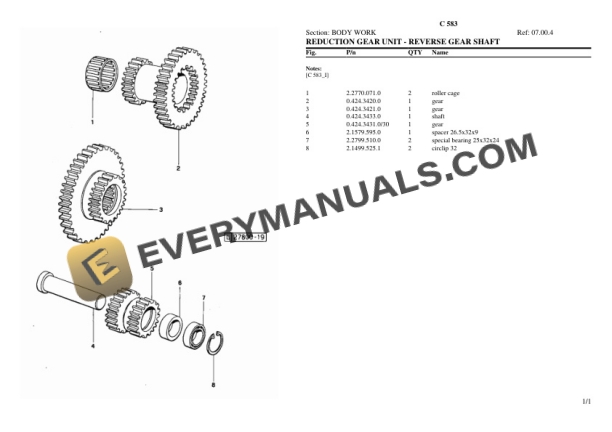 Lamborghini C 583 Tractor Parts Catalog PDF 5 Lamborghini C 583 Tractor Parts Catalog PDF-3