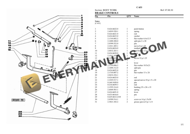Lamborghini C 653 Tractor Parts Catalog PDF 6 Lamborghini C 653 Tractor Parts Catalog PDF-4