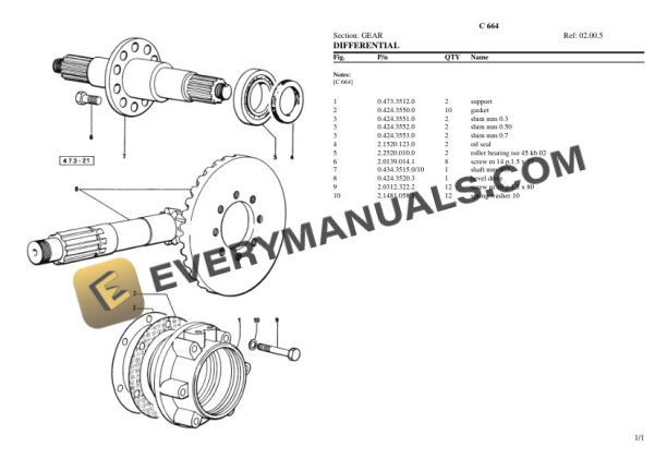 Lamborghini C 664 Tractor Parts Catalog PDF 5 Lamborghini C 664 Tractor Parts Catalog PDF-3