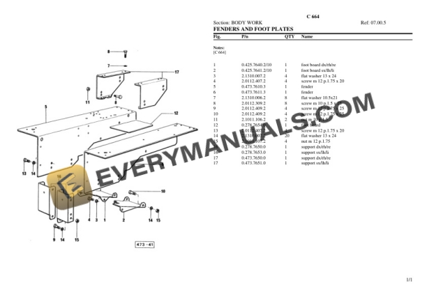 Lamborghini C 664 Tractor Parts Catalog PDF 6 Lamborghini C 664 Tractor Parts Catalog PDF-4
