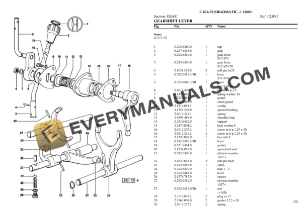 Lamborghini C 674-70 ERGOMATIC (10001) Tractor Parts Catalog PDF-3