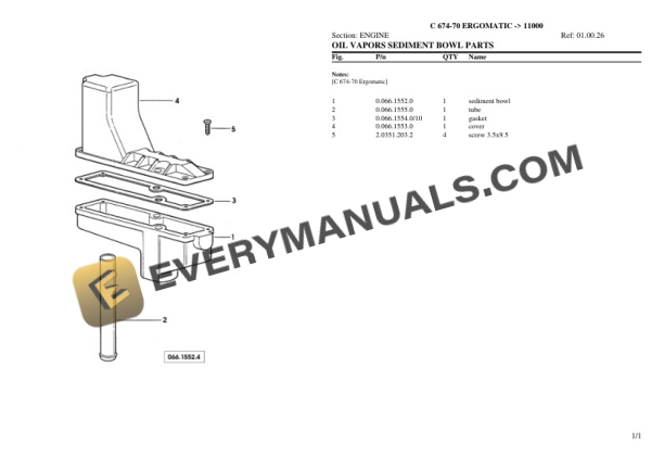 Lamborghini C 674-70 ERGOMATIC (11000) Tractor Parts Catalog PDF-2
