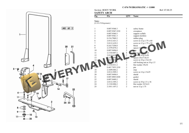 Lamborghini C 674-70 ERGOMATIC (11000) Tractor Parts Catalog PDF-4