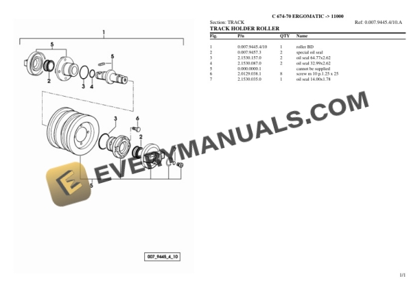 Lamborghini C 674-70 ERGOMATIC (11000) Tractor Parts Catalog PDF-5