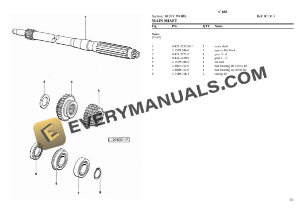 Lamborghini C 683 Tractor Parts Catalog PDF 5 Lamborghini C 683 Tractor Parts Catalog PDF-3
