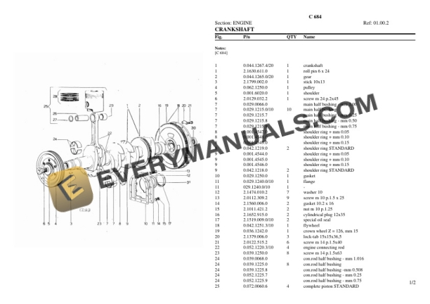 Lamborghini C 684 Tractor Parts Catalog PDF 4 Lamborghini C 684 Tractor Parts Catalog PDF-2