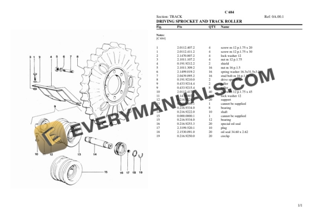 Lamborghini C 684 Tractor Parts Catalog PDF 7 Lamborghini C 684 Tractor Parts Catalog PDF-5