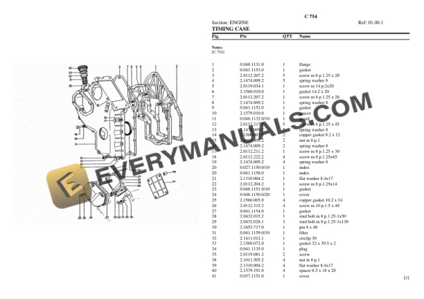 Lamborghini C 754 Tractor Parts Catalog PDF 4 Lamborghini C 754 Tractor Parts Catalog PDF-2