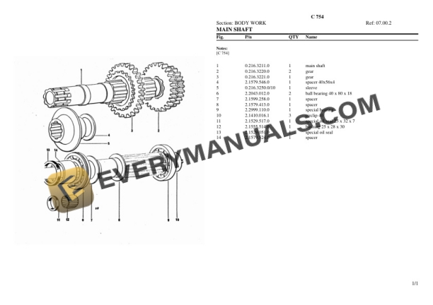Lamborghini C 754 Tractor Parts Catalog PDF 5 Lamborghini C 754 Tractor Parts Catalog PDF-3