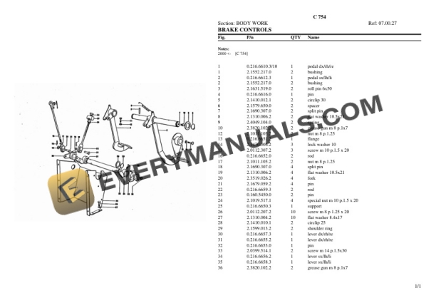 Lamborghini C 754 Tractor Parts Catalog PDF 6 Lamborghini C 754 Tractor Parts Catalog PDF-4