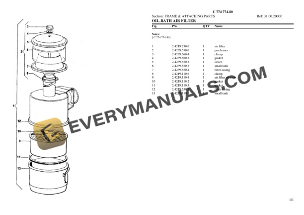 Lamborghini C 774 774-80 Tractor Parts Catalog PDF-5