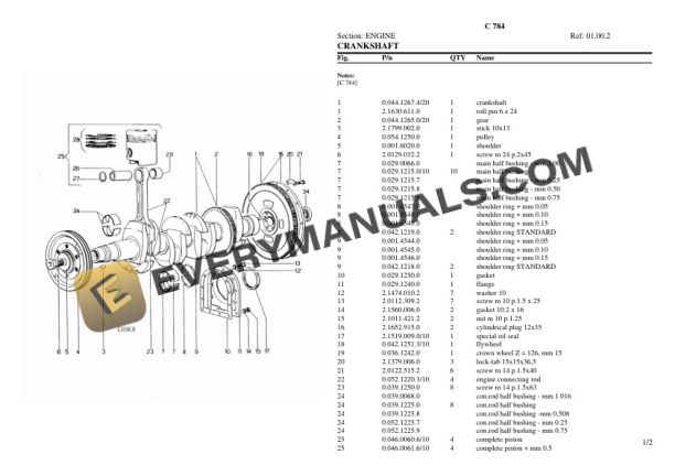 Lamborghini C 784 Tractor Parts Catalog PDF-2