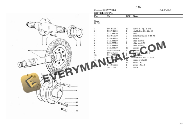 Lamborghini C 784 Tractor Parts Catalog PDF-3