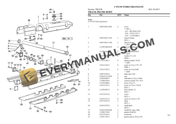 Lamborghini C 874-90 TURBO ERGOMATIC Tractor Parts Catalog PDF-5