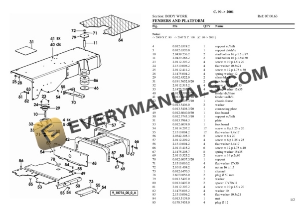 Lamborghini C. 90 (2001) Tractor Parts Catalog PDF 6 Lamborghini C. 90 (2001) Tractor Parts Catalog PDF-4