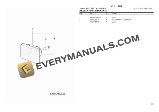 Lamborghini C. 90 (2001) Tractor Parts Catalog PDF 7 Lamborghini C. 90 (2001) Tractor Parts Catalog PDF-5