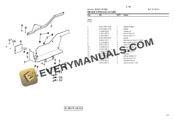 Lamborghini C. 95 Tractor Parts Catalog PDF 6 Lamborghini C. 95 Tractor Parts Catalog PDF-4