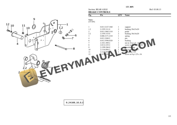 Lamborghini CF. 80N Tractor Parts Catalog PDF 5 Lamborghini CF. 80N Tractor Parts Catalog PDF-3