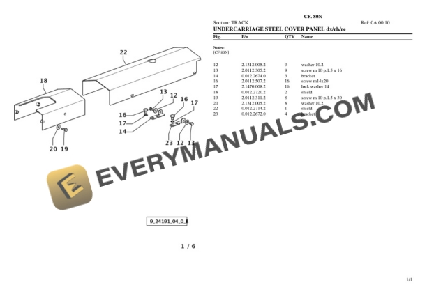 Lamborghini CF. 80N Tractor Parts Catalog PDF 7 Lamborghini CF. 80N Tractor Parts Catalog PDF-5