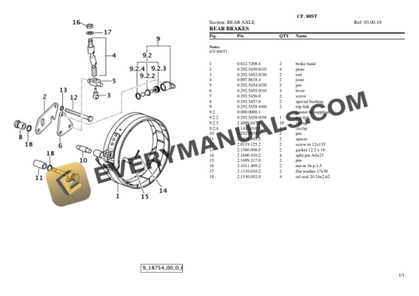 Lamborghini CF. 80ST Tractor Parts Catalog PDF 5 Lamborghini CF. 80ST Tractor Parts Catalog PDF-3