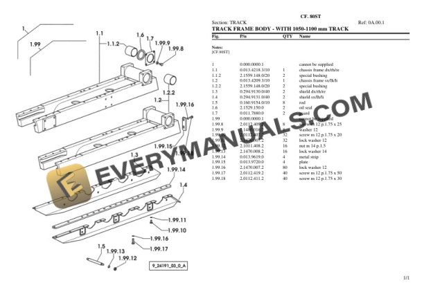 Lamborghini CF. 80ST Tractor Parts Catalog PDF 7 Lamborghini CF. 80ST Tractor Parts Catalog PDF-5