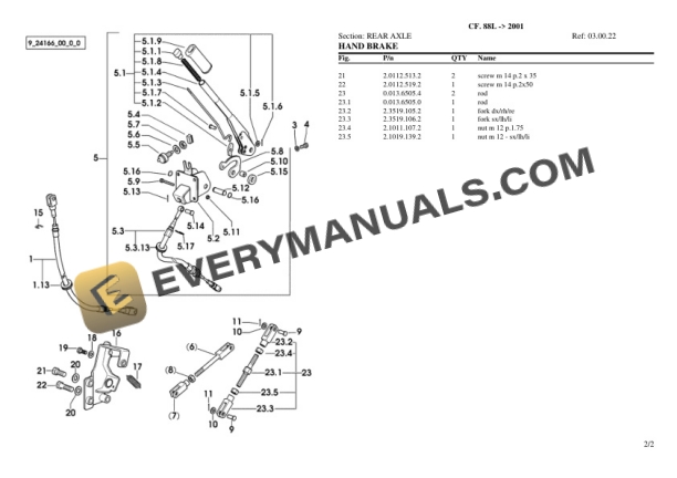 Lamborghini CF. 88L (2001) Tractor Parts Catalog PDF 5 Lamborghini CF. 88L (2001) Tractor Parts Catalog PDF-3