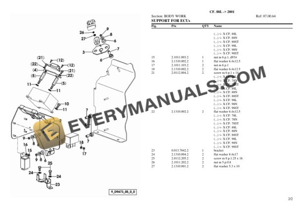 Lamborghini CF. 88L (2001) Tractor Parts Catalog PDF 6 Lamborghini CF. 88L (2001) Tractor Parts Catalog PDF-4