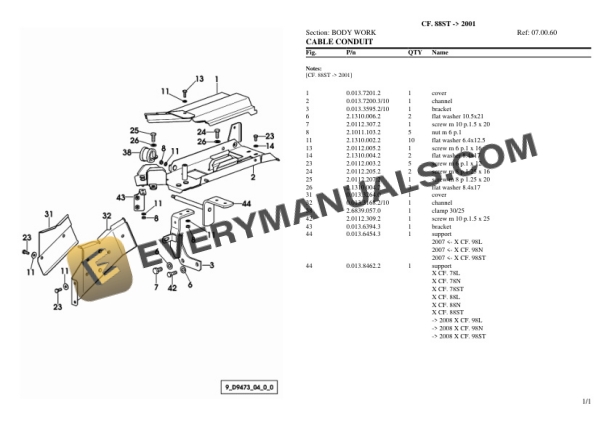 Lamborghini CF. 88ST (2001) Tractor Parts Catalog PDF-4
