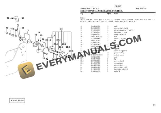 Lamborghini CF. 98N Tractor Parts Catalog PDF 6 Lamborghini CF. 98N Tractor Parts Catalog PDF-4