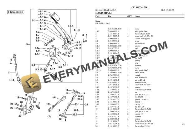 Lamborghini CF. 98ST (2001) Tractor Parts Catalog PDF-3