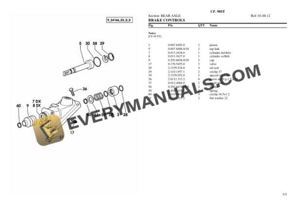Lamborghini CF. 98ST Tractor Parts Catalog PDF 5 Lamborghini CF. 98ST Tractor Parts Catalog PDF-3