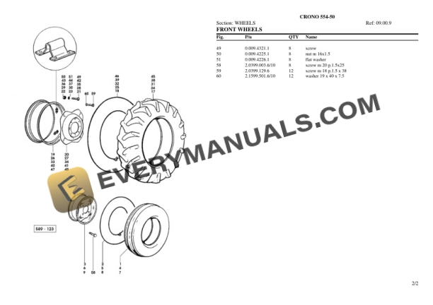 Lamborghini CRONO 554-50 Tractor Parts Catalog PDF-5