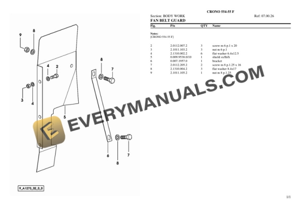 Lamborghini CRONO 554-55 F Tractor Parts Catalog PDF-4