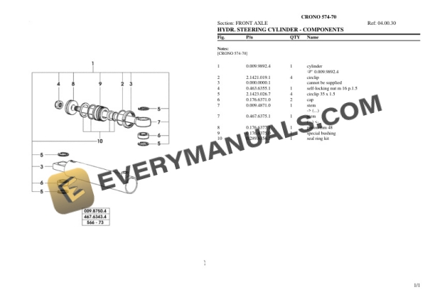 Lamborghini CRONO 574-70 Tractor Parts Catalog PDF-3
