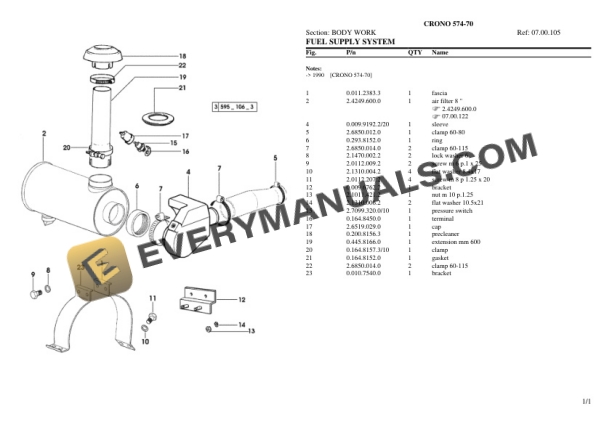 Lamborghini CRONO 574-70 Tractor Parts Catalog PDF-4