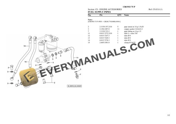 Lamborghini CRONO 75 P Tractor Parts Catalog PDF 4 Lamborghini CRONO 75 P Tractor Parts Catalog PDF - Image 2