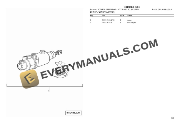 Lamborghini GRIMPER 560-N Tractor Parts Catalog PDF-4